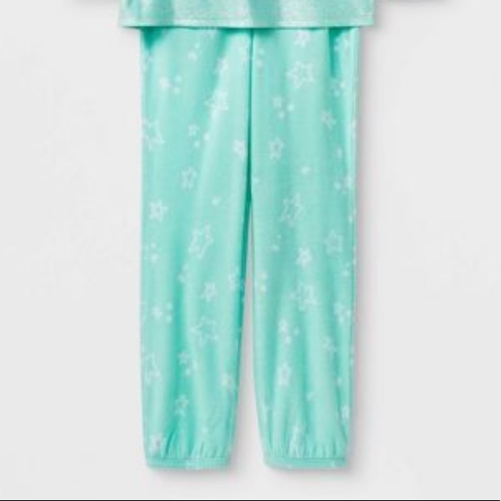 Girls' Cozy Unicorn Pajama Pants Cat & Jack™ Mint